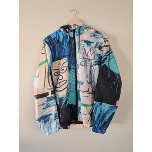 Jean-Michel Basquiat x Members Only L Hooded Full Zip Windbreaker Jacket